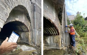 bridge scour water level monitoring system