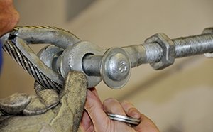 Téléphériques OTT – mtage du tension de câbles mécanique