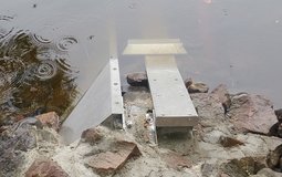 Abflussmessung an Hochwassermeldepegel – Freiberger Mulde