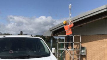 AWS network with Lufft WS700 weather station and OTT netDL data logger in Sheffield provided by OTT UK