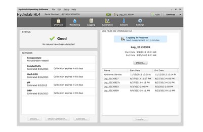 Software de operación Hydrolab HL4